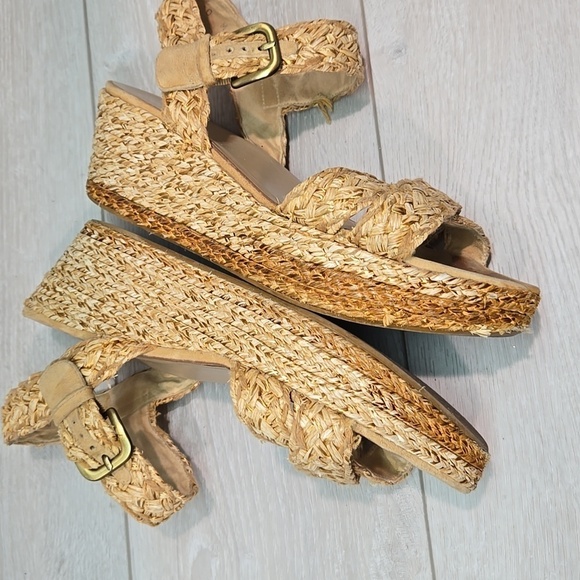 Stuart Weitzman Women Ankle Leather Wedge Platform shoes sz 10M - Picture 11 of 13